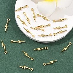 SHEGRACE Brass Lightning Bolt Charms&nbsp;XGR0168G-106G