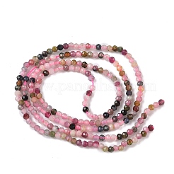 Natural Pink Tourmaline Beads Strands&nbsp;X-G-F596-06-2mm