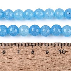 Baking Paint Crackle Glass Beads Strands&nbsp;GLAA-Q106-03A-04