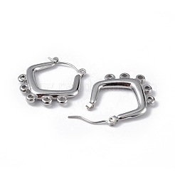 Tarnish Resistant 304 Stainless Steel Hoop Earrings Finding&nbsp;EJEW-I284-18P