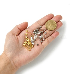 100Pcs 2 Colors Iron Brooch Findings&nbsp;IFIN-FS0001-36