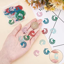 70Pcs 5 Colors 430 Stainless Steel Kitten Pendants&nbsp;STAS-UN0027-01