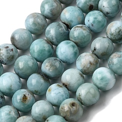 Natural Larimar Beads Strands&nbsp;G-B156-A01-8mm