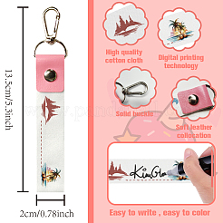 PU Leather & Cotton Name Marker Keychain&nbsp;AJEW-WH0514-035