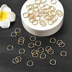 SHEGRACE 30G Brass Open Jump Rings&nbsp;XGRPCN173-243G