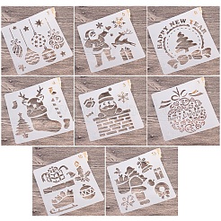16 Sheets 16 Style PET Drawing Stencil&nbsp;DIY-SZ0003-80