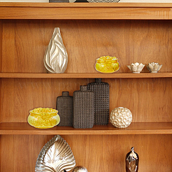 2Pcs 2 Styles Glass Wealth Bowl Display Decorations&nbsp;DJEW-FH0001-39