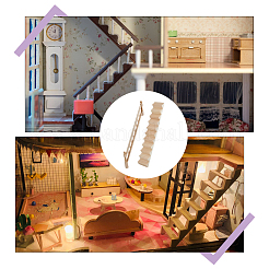 Wooden Stairs for Dollhouse&nbsp;DOLL-WH0002-55
