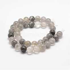 Natural Cloudy Quartz Beads Strands&nbsp;G-E376-8mm-01