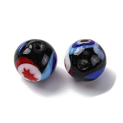 Handmade Millefiori Lampwork Beads&nbsp;LAMP-R003-02B-01