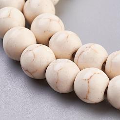 Synthetic Magnesite Beads Strands&nbsp;TURQ-8D-011