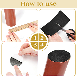 8M Blank Self-adhesive Chemical Fiber Felt Fabric&nbsp;AJEW-WH0481-449D