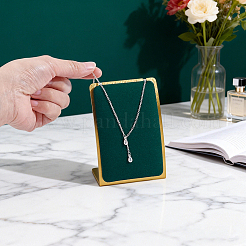 Stainless Steel Cambered Back Single Necklace Display Stands&nbsp;ODIS-WH0099-220B