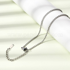 12Pcs 2MM 304 Stainless Steel Rolo Chain Necklaces for Men Women&nbsp;NJEW-H093-12P