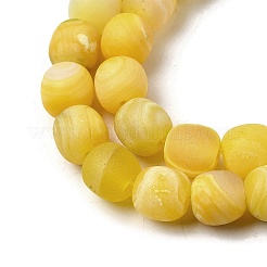 Dyed & Heated Natural Fire Crackle Agate Beads Strands&nbsp;G-NH0067-B01