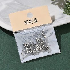 SHEGRACE Brass Stud Earring Findings&nbsp;XGR0105P-151P