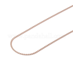 Ion Plating(IP) 304 Stainless Steel Serpentine Chain Necklace for Men Women&nbsp;NJEW-G076-01C-RG