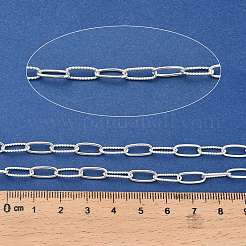 925 Sterling Silver Paperclip Link Alternating Twist Chains&nbsp;STER-NH0001-82S