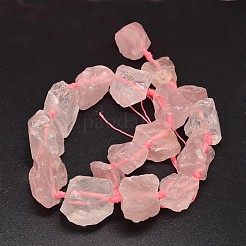 Nuggets Natural Rose Quartz Bead Strands&nbsp;G-F289-30