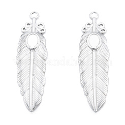 201 Stainless Steel Pendant Settings for Enamel&nbsp;STAS-N098-251P