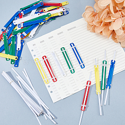 150Pcs Plastic 2 Hole Document Paper Fasteners&nbsp;DIY-FH0010-71