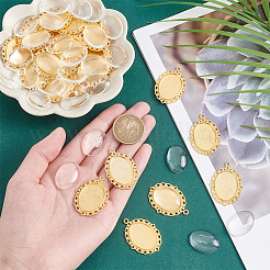 DIY Blank Oval Pendant Making Kit&nbsp;DIY-PH0020-84