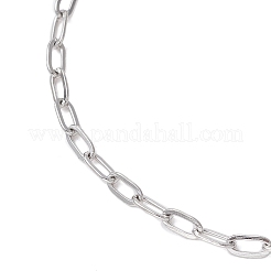 2.5MM 304 Stainless Steel Paperclip Chain Slider Bracelet Making&nbsp;X-AJEW-JB01402