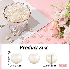 Imitation Pearl Acrylic Beads&nbsp;PEAR-LT0001-02B