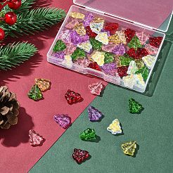 60Pcs 6 Colors Transparent Glass Bead Strands&nbsp;EGLA-FS0001-44