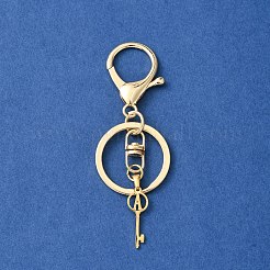 304 Stainless Steel Initial Letter Key Charm Keychains&nbsp;KEYC-YW00004-01