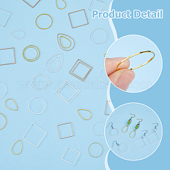 240Pcs 12 Styles Brass Linking Rings&nbsp;FIND-HS0001-42
