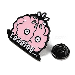 Funny Loading Brain Enamel Pins&nbsp;JEWB-I060-04EB-02