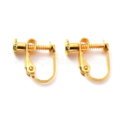 Brass Screw On Clip-on Earring Findings&nbsp;LS-KK-L164-02G