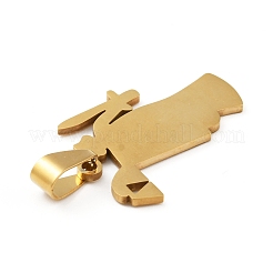 201 Stainless Steel Pendants&nbsp;LS-STAS-D190-06G