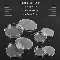 Flat Round Plastic Disposable Cell Culture Dish&nbsp;AJEW-OC0001-97