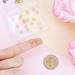 20Pcs Brass Open Jump Rings&nbsp;KK-BBC0023-10A