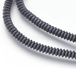Non-magnetic Synthetic Hematite Beads Strands&nbsp;G-I208-03F-A-4x1mm