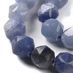 Dyed & Heated Natural Blue Aventurine Beads Strands&nbsp;G-NH0021-A23-01