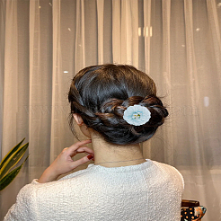 1 Set Silk Cloth & Alloy Alligator Hair Clips&nbsp;PHAR-LP0003-009B