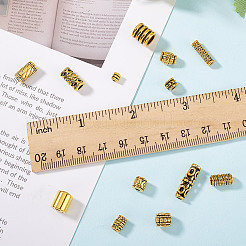 300Pcs 15 Styles Tibetan Style Alloy Beads&nbsp;TIBEB-GO0001-08C