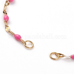 PVD Vacuum Plating 304 Stainless Steel Link Chain Bracelet Making&nbsp;AJEW-JB00870