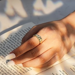 925 Sterling Silver Cuff Rings for Women&nbsp;RJEW-H257-01G