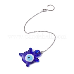 6Pcs 6 Styles Glass Evil Eye Pendant Decorations&nbsp;HJEW-JM01294