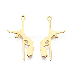 Ion Plating(IP) 201 Stainless Steel Pendants&nbsp;X-STAS-N091-137LG