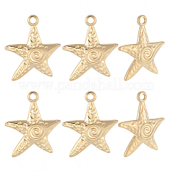 6Pcs 304 Stainless Steel Pendants&nbsp;STAS-BBC0008-23
