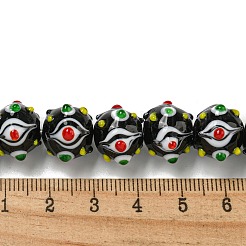 Handmade Lampwork Beads Strands&nbsp;LAMP-N025-05F