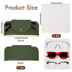 1Pc Rectangle PU Leather Eyeglass Cases&nbsp;AJEW-CN0005-53D