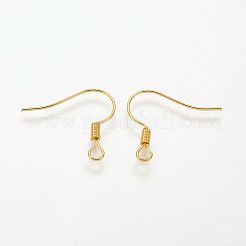 Brass Earring Hooks&nbsp;KK-Q363-G-NF