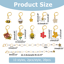 DIY Bees Theme Knitting Tool Sets&nbsp;HJEW-HS00019