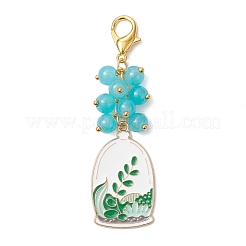 2Pcs Alloy Enamel Pendant Decorations&nbsp;HJEW-JM03287